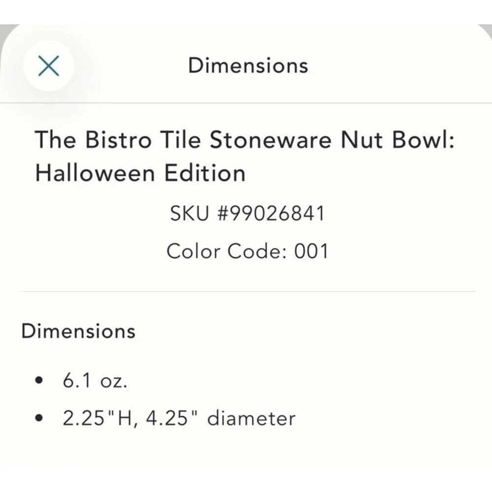 Anthropologie Bistro Tile Nut Bowl Set 2 Halloween Witch Cat & Bat Dessert Black